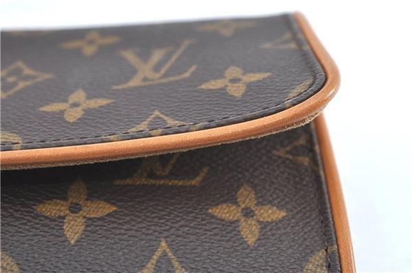 Authentic LOUIS VUITTON Monogram Pochette Twin GM Shoulder Bag M51852 LV H7271