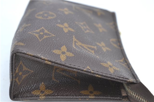 Auth LOUIS VUITTON Monogram Poche Toilette 15 Cosmetics Pouch M47546 Junk H7284