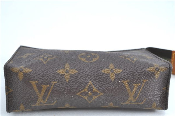 Auth LOUIS VUITTON Monogram Poche Toilette 15 Cosmetics Pouch M47546 Junk H7284