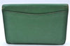 Authentic LOUIS VUITTON Epi Montaigne 20 Clutch Bag Green LV H7287