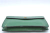 Authentic LOUIS VUITTON Epi Montaigne 20 Clutch Bag Green LV H7287