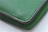 Authentic LOUIS VUITTON Epi Montaigne 20 Clutch Bag Green LV H7287