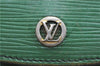 Authentic LOUIS VUITTON Epi Montaigne 20 Clutch Bag Green LV H7287