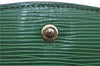 Authentic LOUIS VUITTON Epi Montaigne 20 Clutch Bag Green LV H7287