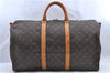 Auth LOUIS VUITTON Monogram Keepall Bandouliere 50 Boston Bag M41416 LV H7296