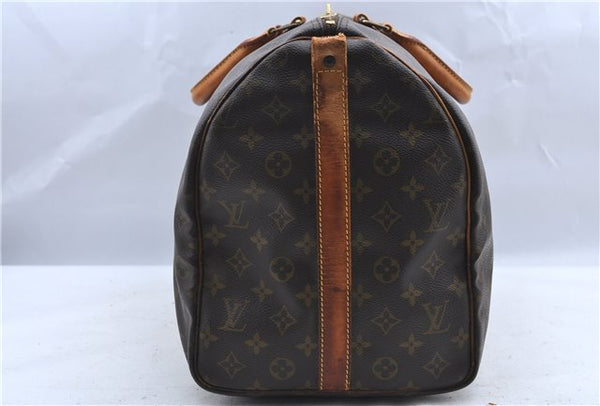 Auth LOUIS VUITTON Monogram Keepall Bandouliere 50 Boston Bag M41416 LV H7296