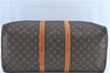 Authentic Louis Vuitton Monogram Keepall 55 Boston Bag M41424 LV H7298