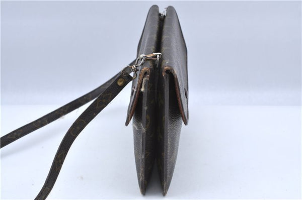 Auth Louis Vuitton Monogram Pochette Double Rabat 2Way Shoulder Cross Bag H7300