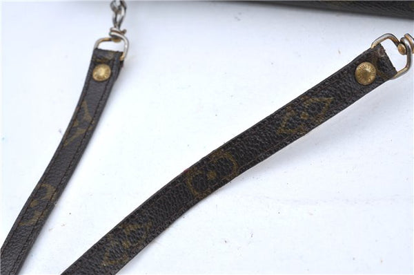 Auth Louis Vuitton Monogram Pochette Double Rabat 2Way Shoulder Cross Bag H7300