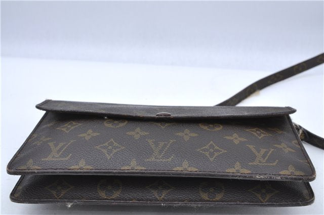 Auth Louis Vuitton Monogram Pochette Double Rabat 2Way Shoulder Cross Bag H7300