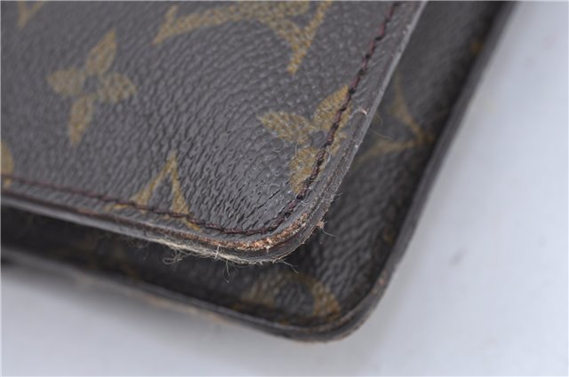 Auth Louis Vuitton Monogram Pochette Double Rabat 2Way Shoulder Cross Bag H7300