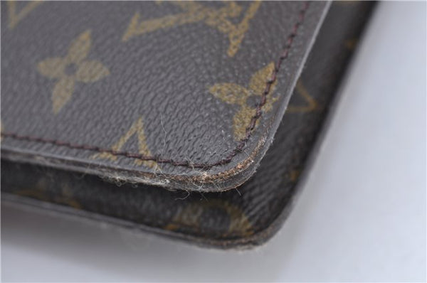 Auth Louis Vuitton Monogram Pochette Double Rabat 2Way Shoulder Cross Bag H7300