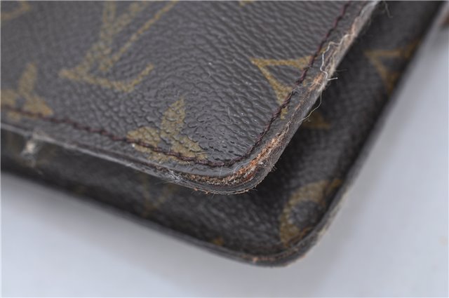 Auth Louis Vuitton Monogram Pochette Double Rabat 2Way Shoulder Cross Bag H7300