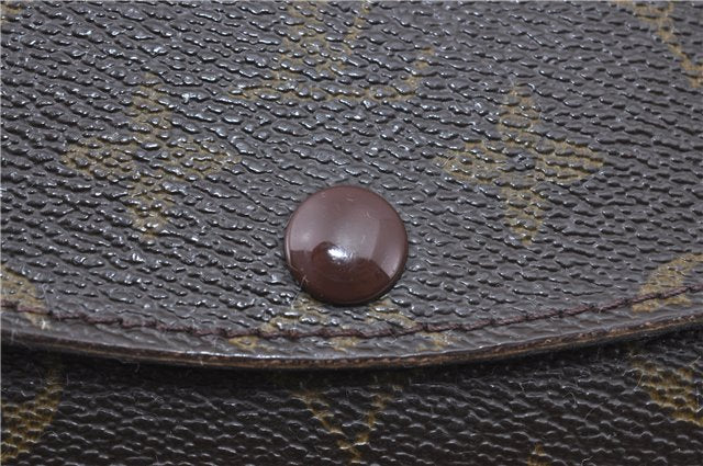 Auth Louis Vuitton Monogram Pochette Double Rabat 2Way Shoulder Cross Bag H7300