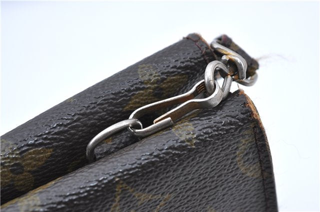 Auth Louis Vuitton Monogram Pochette Double Rabat 2Way Shoulder Cross Bag H7300