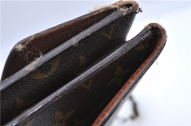 Auth Louis Vuitton Monogram Pochette Double Rabat 2Way Shoulder Cross Bag H7300