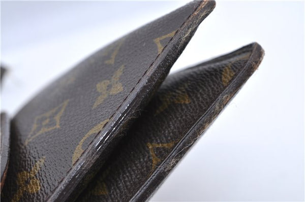 Auth Louis Vuitton Monogram Pochette Double Rabat 2Way Shoulder Cross Bag H7300