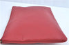 Authentic GUCCI Bamboo Tassel Clutch Hand Bag Leather 449653 Red H7310