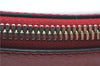 Authentic GUCCI Bamboo Tassel Clutch Hand Bag Leather 449653 Red H7310