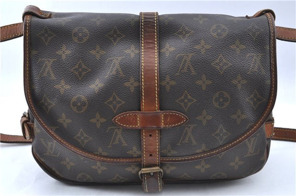 Auth LOUIS VUITTON Monogram Saumur 30 Shoulder Cross Body Bag M42256 LV H7315