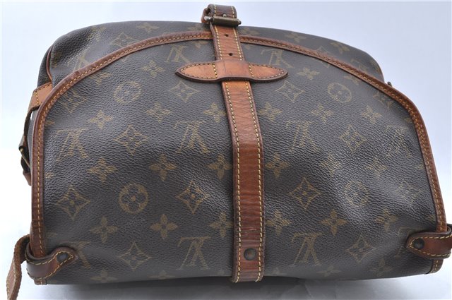 Auth LOUIS VUITTON Monogram Saumur 30 Shoulder Cross Body Bag M42256 LV H7315