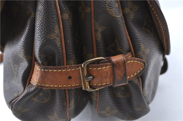 Auth LOUIS VUITTON Monogram Saumur 30 Shoulder Cross Body Bag M42256 LV H7315