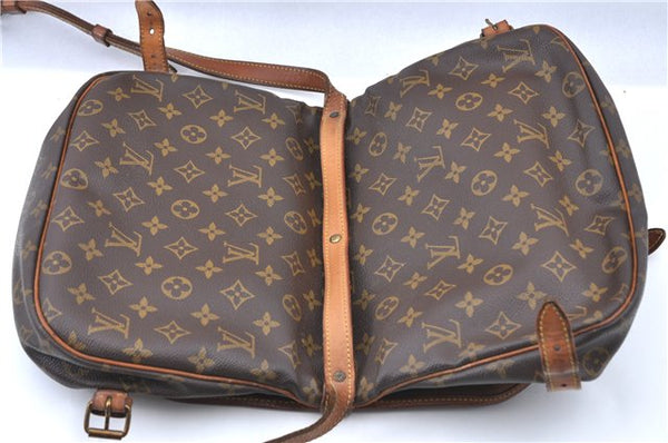 Auth LOUIS VUITTON Monogram Saumur 30 Shoulder Cross Body Bag M42256 LV H7315