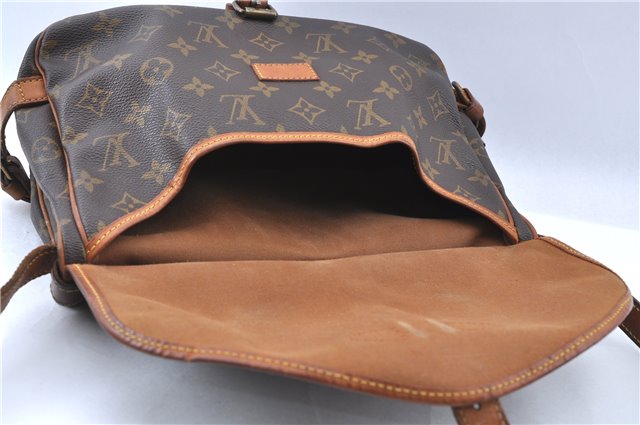 Auth LOUIS VUITTON Monogram Saumur 30 Shoulder Cross Body Bag M42256 LV H7315