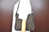 Auth FENDI Zucca Mamma Baguette Shoulder Tote Bag Canvas Leather Brown H7316