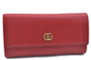 Authentic GUCCI Long Wallet Purse Leather 456116 Red H7317