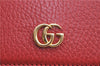 Authentic GUCCI Long Wallet Purse Leather 456116 Red H7317