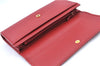 Authentic GUCCI Long Wallet Purse Leather 456116 Red H7317