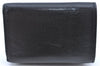 Auth BALENCIAGA Everyday Cash Mini Trifold Wallet Leather 505055 Black H7323