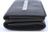 Auth BALENCIAGA Everyday Cash Mini Trifold Wallet Leather 505055 Black H7323