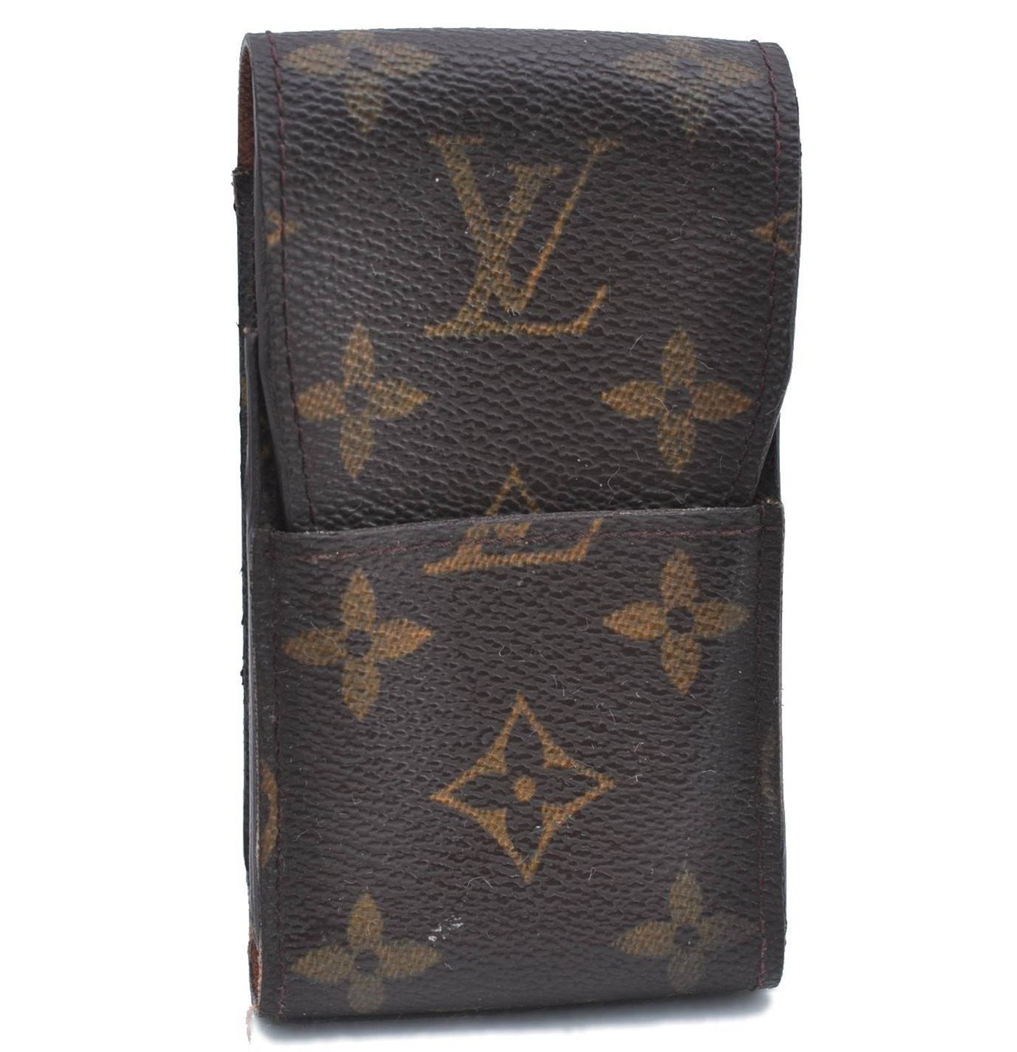 Authentic LOUIS VUITTON Monogram Etui Cigarette Case M63024 LV H7328