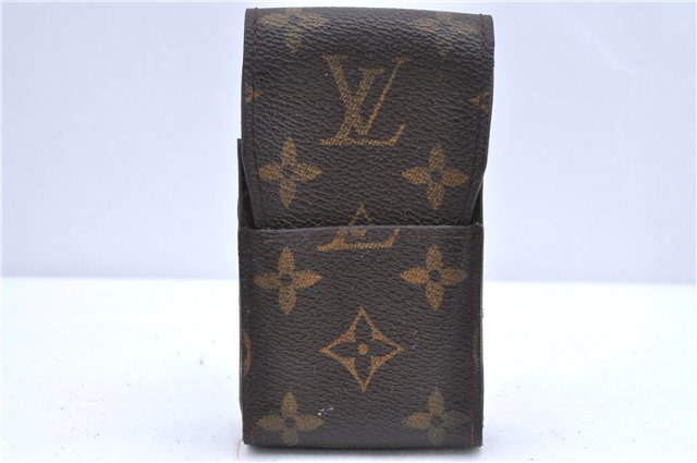 Authentic LOUIS VUITTON Monogram Etui Cigarette Case M63024 LV H7328