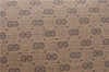 Authentic GUCCI Micro GG PVC Leather Clutch Bag Brown H7330