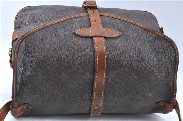 Auth LOUIS VUITTON Monogram Saumur 30 Shoulder Cross Body Bag M42256 LV H7345