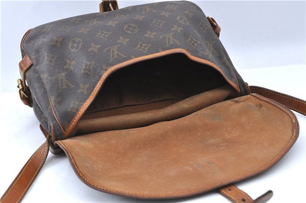 Auth LOUIS VUITTON Monogram Saumur 30 Shoulder Cross Body Bag M42256 LV H7345