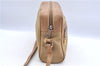 GUCCI Web Sherry Line Shoulder Cross Bag Nylon Leather 010378 Beige H7350