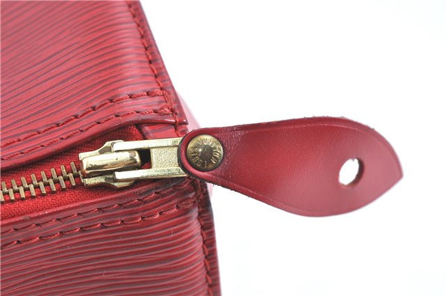 Authentic LOUIS VUITTON Epi Speedy 30 Hand Bag Red M43007 LV H7358