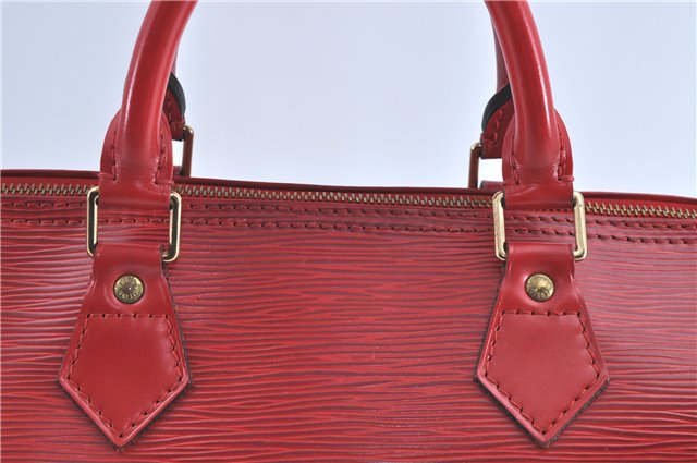 Authentic LOUIS VUITTON Epi Speedy 30 Hand Bag Red M43007 LV H7358