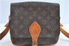 Auth LOUIS VUITTON Monogram Cartouchiere MM Shoulder Cross Bag M51253 LV H7374