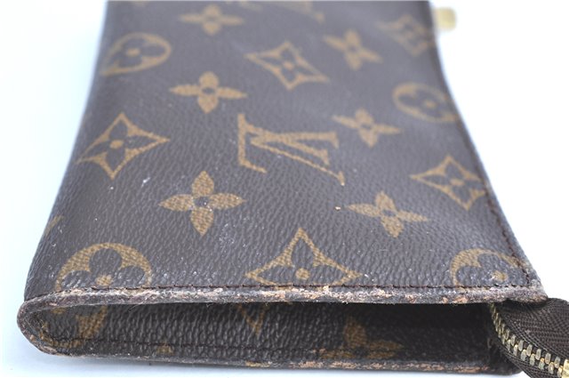 Authentic LOUIS VUITTON Monogram Pouch For Bucket PM LV Junk H7385