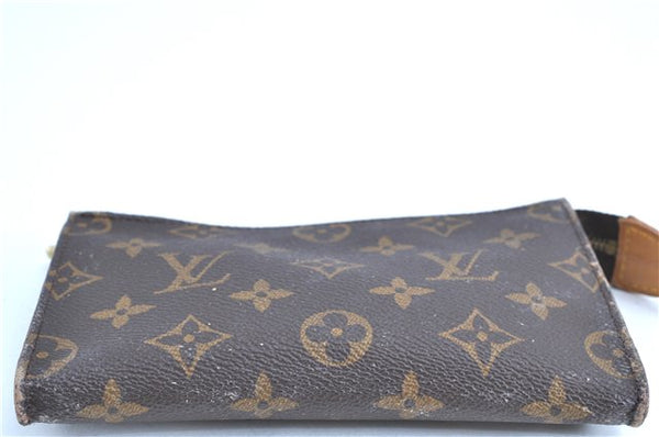 Authentic LOUIS VUITTON Monogram Pouch For Bucket PM LV Junk H7385