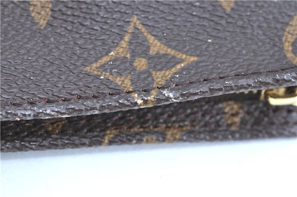 Authentic LOUIS VUITTON Monogram Pouch For Bucket PM LV Junk H7385