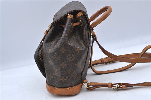 Authentic LOUIS VUITTON Monogram Montsouris PM Backpack M51137 LV H7401