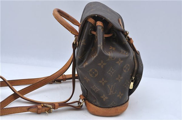 Authentic LOUIS VUITTON Monogram Montsouris PM Backpack M51137 LV H7401