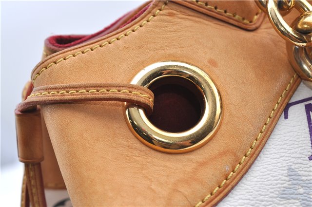 Authentic LOUIS VUITTON Monogram Multicolor Ursula Hand Bag M40123 White H7405
