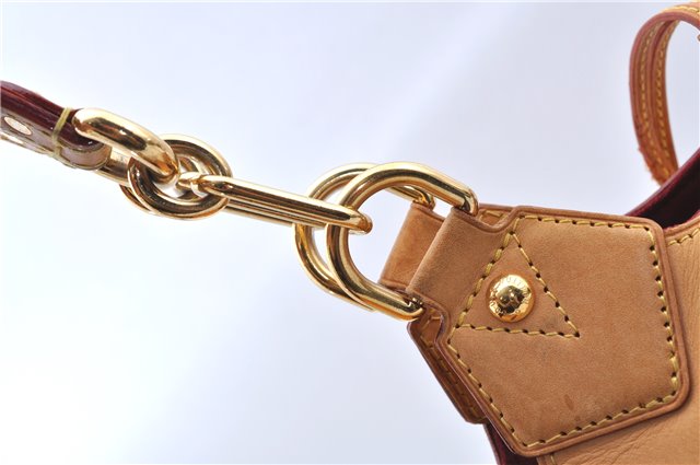 Authentic LOUIS VUITTON Monogram Multicolor Ursula Hand Bag M40123 White H7405